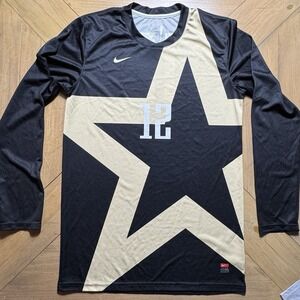 Nike Soccer Jersey Star Blue Active Wear Medium Mens #12 Sports